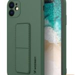Nugarėlės dėklai Wozinsky Apple Kickstand Case flexible silicone  iPhone 11 Dark Green