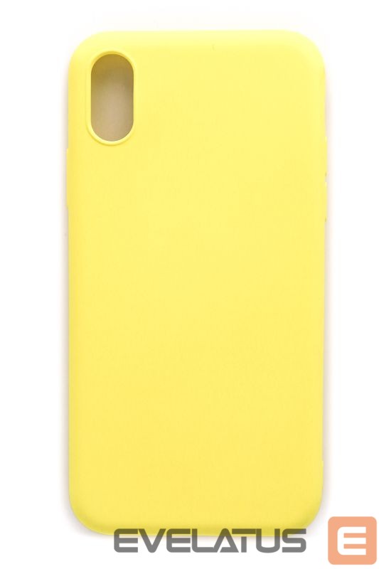 Nugarėlės dėklai Evelatus Apple iPhone X/Xs Nano Silicone Case Soft Touch TPU Yellow