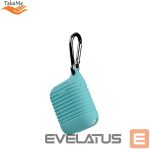Nugarėlės dėklai TakeMe Apple Ultra-thin Lined Soft Silicone protective case for AirPods Mint