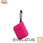 Dėklai ausinėms TakeMe Apple Ultra-thin Lined Soft Silicone protective case for AirPods Pink