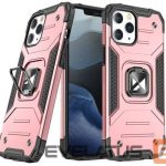 Nugarėlės dėklai Wozinsky Apple iPhone 13 Pro Ring Armor Case Kickstand Tough Rugged Pink