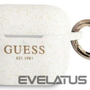 Dėklai ausinėms Guess Apple AirPods 3 cover Silicone Glitter White