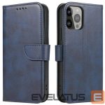 Knygos tipo dėklas dėklai iLike Samsung Galaxy A34 5G cover with flip wallet stand Blue
