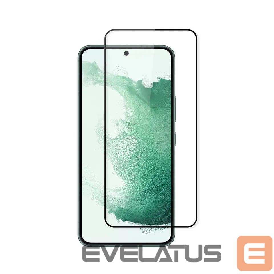 Apsauginiai stiklai Evelatus Samsung Galaxy S22 2.5D Full Cover Japan Glue Glass Anti-Static