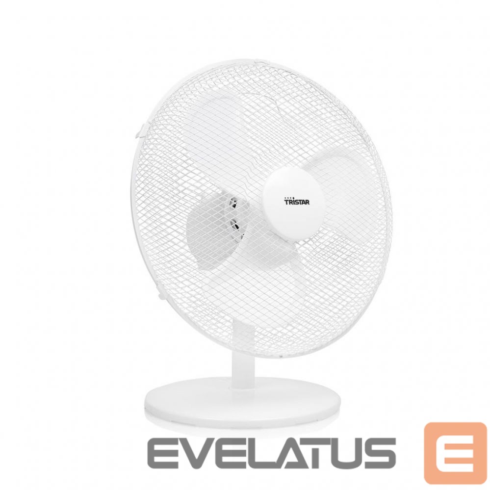 Ventiliatorius Tristar Desk fan VE-5727 Diameter 30 cm, White, Number of speeds 3, 40 W, Oscillation