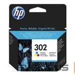 Eksploatacinės medžiagos spausdintuvams HP  HP 302 Tri-color ink 165 pages 