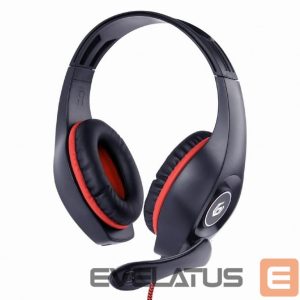 Laidinės ausinės Gembird  HEADSET GAMING/RED/BLACK GHS-05-R 