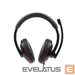 Laidinės ausinės Gembird  HEADSET STEREO USB BLACK/MHS-U-001 