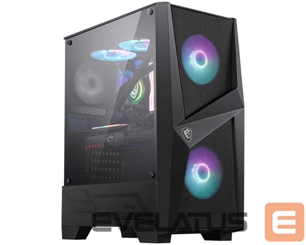 Kompiuterio dėžė MSI Case||MAG Forge 100R|MidiTower|Not included|ATX|MicroATX|MiniITX|Colour Black|MAGFORGE100R