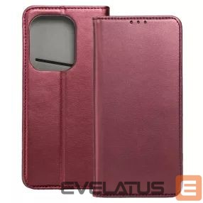 Knygos tipo dėklas dėklai iLike - 13T Smart Magnetic book case Burgundy