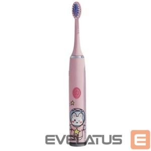 Dantų šepetėlis Kiddyz  T1 Electric Sonic Toothbrush Kids 3 to 12 Years USB rechargeable (1 extra head) Pink