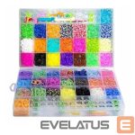 žaislai Kiddyz  4400pcs Bracelet Making Kit Rubber Bands Hooks Clips & Charms Organized Storage Box Multicolor 