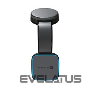 Automobiliniai įkrovikliai Evelatus  MagSafe Qi wireless charging magnetic bendable 360 Swivel suction cup mount (for Car dashboard/Car windscreen) Black