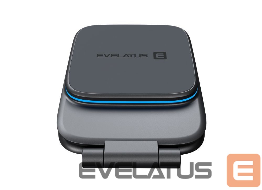 Universalus laikiklis (Popsocket) Evelatus MagSafe Qi wireless charging magnet mount (for Car Screen/dashboard, laptop, tablet, monitor) Black