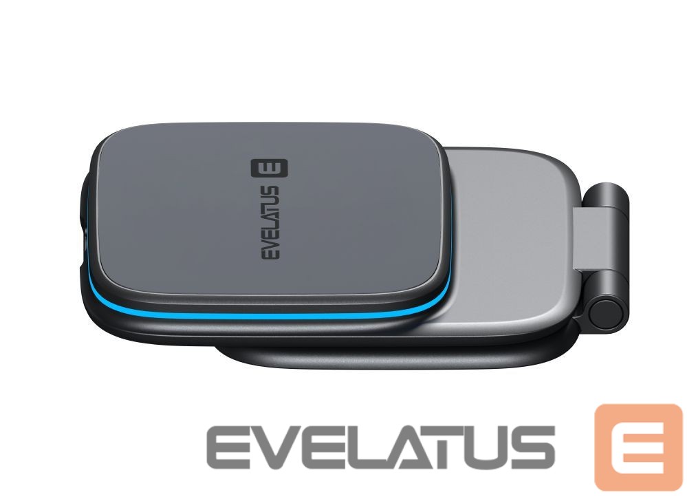 Universalus laikiklis (Popsocket) Evelatus MagSafe Qi wireless charging magnet mount (for Car Screen/dashboard, laptop, tablet, monitor) Black