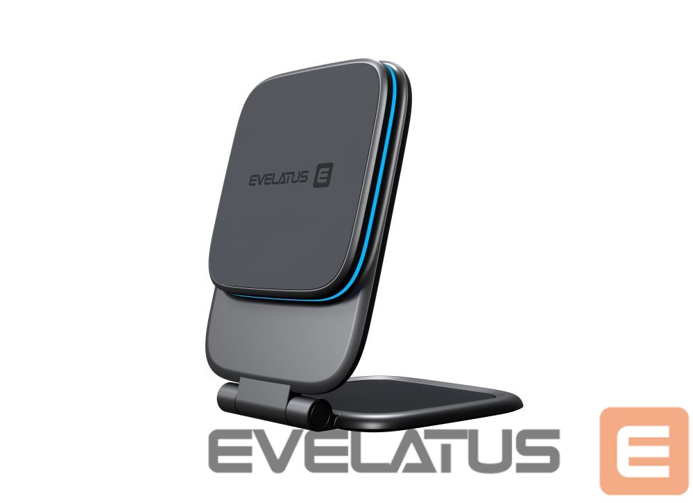 Universalus laikiklis (Popsocket) Evelatus MagSafe Qi wireless charging magnet mount (for Car Screen/dashboard, laptop, tablet, monitor) Black