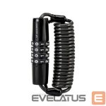 Dviračio priedas Wozinsky  WBN-01R bicycle lock for a bicycle helmet, waterproof, 4-digit combination Black