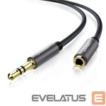 Kabelis Ugreen  Ugreen AV118 10592 cable 3.5 mm mini jack (male) / 3.5 mm mini jack (female) 1m - silver 