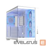 Kompiuterio dėžė Asus  Case||ATX/micro ATX/Mini-ITX|White|PC|A32 Plus TG ARGB White|90DC00S3-B19000 