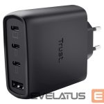 Įkrovikliai ir kabeliai Trust  MOBILE CHARGER WALL MAXO 65W/4-PORT GAN BLACK 26067 