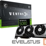 Vaizdo plokštės / Vaizdo plokštės MSI  Graphics Card||NVIDIA GeForce RTX 5080|16 GB|GDDR7|256 bit|PCIE 5.0 16x|Dual Slot Fansink|1xHDMI|3xDisplayPort|RTX508016GVENTUS3XOC 