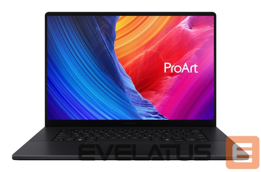 Nešiojamas kompiuteris Asus Notebook||ProArt|H7606WP-SR231X Copilot+ PC|CPU AMD Ryzen AI 9 HX|370|2 GHz|16 "|2880 x 1800 pixels|Yes|RAM 64 GB|LPDDR5x-SDRAM|SSD 2000 GB|Discrete graphics NVIDIA GeForce RTX 5070|8 GB|On-board graphics Yes|OS installed Windows 11 Pro|Colour Black|Weight 1.85 kg|90NB15K1-M00LB0