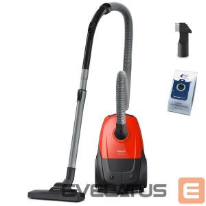 Dulkių siurblys Philips  Vacuum Cleaner||Input power 800 W|Dust capacity 3 L|Cylinder vacuum|Cleaning type Dry|Dust container Dust bag|Colour Black/Red|XD1111/10 