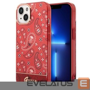 Nugarėlės dėklai Guess  Guess GUHCP14SHGBNHR iPhone 14 6.1" red/red hardcase Bandana Paisley 