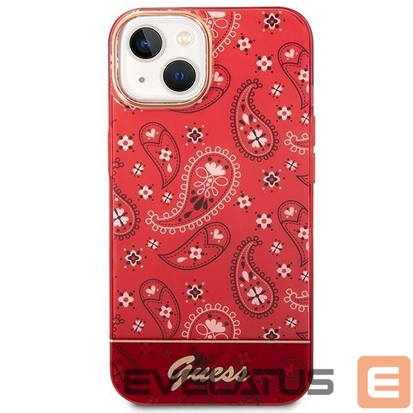 Nugarėlės dėklai Guess Guess GUHCP14SHGBNHR iPhone 14 6.1" red/red hardcase Bandana Paisley