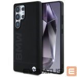 Kitos prekės BMW  BMW Leather Big Wordmark Case for Samsung Galaxy S25 Ultra - Black 