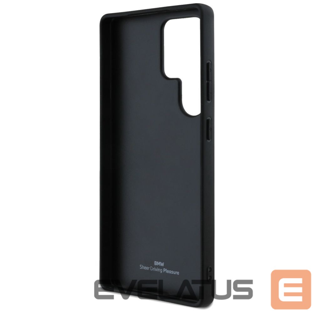 Kitos prekės BMW BMW Leather Big Wordmark Case for Samsung Galaxy S25 Ultra - Black
