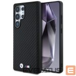 Kitos prekės BMW  BMW Leather Carbon MagSafe Case for Samsung Galaxy S25 Ultra - Black 