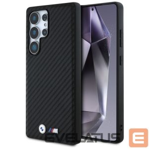 Kitos prekės BMW  BMW Leather Carbon MagSafe Case for Samsung Galaxy S25 Ultra - Black 
