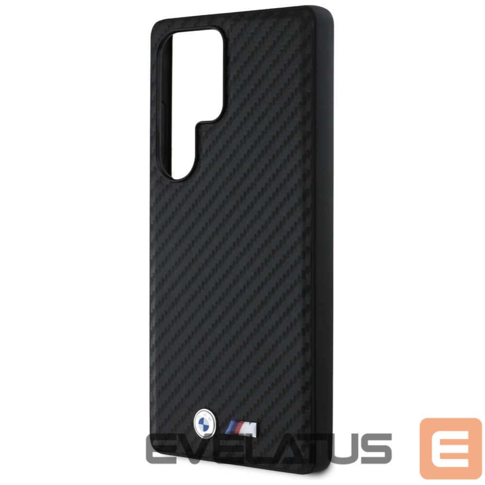Kitos prekės BMW BMW Leather Carbon MagSafe Case for Samsung Galaxy S25 Ultra - Black