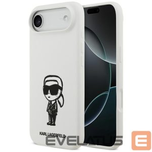 Kitos prekės Karl Lagerfeld  Karl Lagerfeld Silicone Karl Sketch & Logo MagSafe Case for iPhone 17 Air - White 