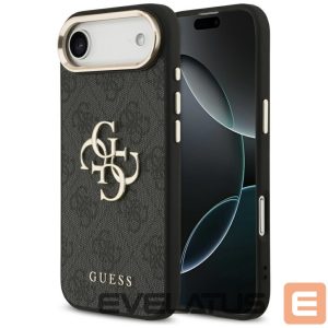 Kitos prekės Guess  Guess 4G Big 4G Classic Logo Case for iPhone Air - Black and Gold 