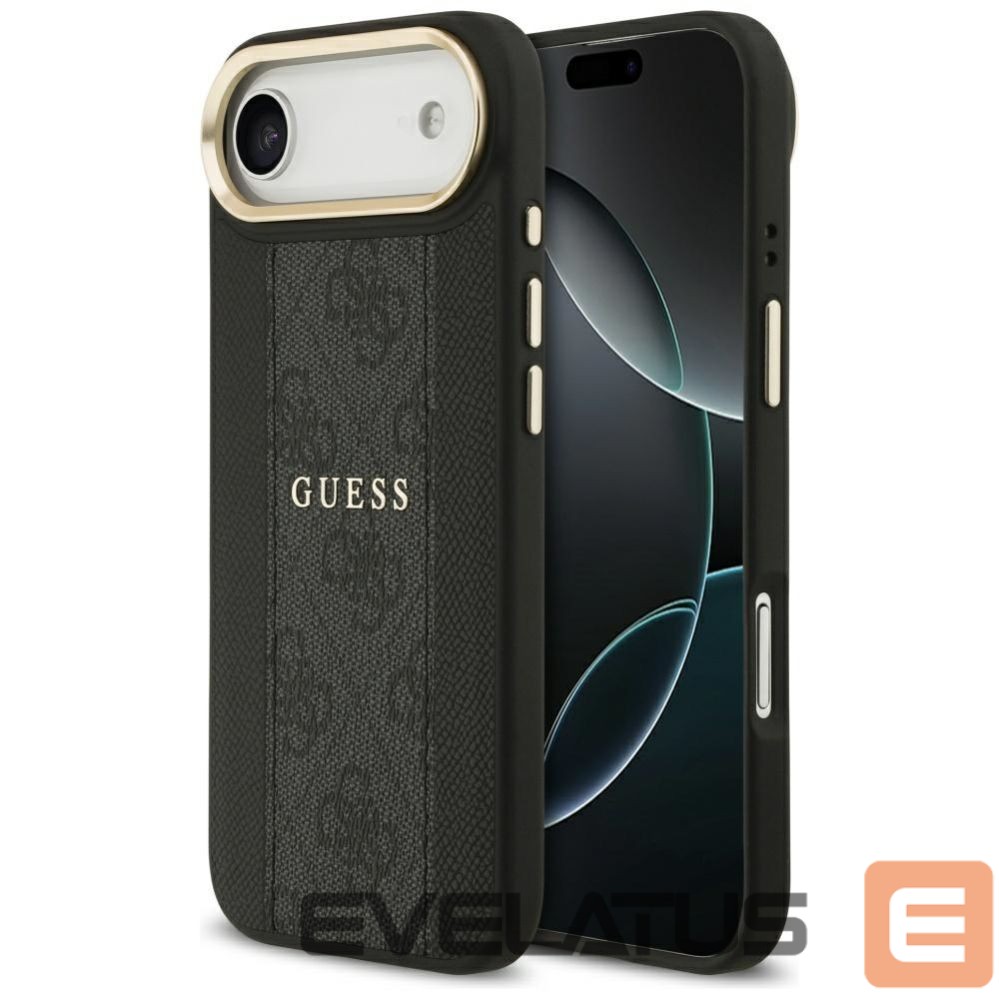 Kitos prekės Guess Guess 4G Stripe MagSafe case for iPhone Air - black