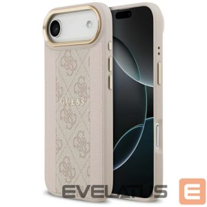Kitos prekės Guess  Guess 4G Stripe MagSafe Case for iPhone Air - Pink 