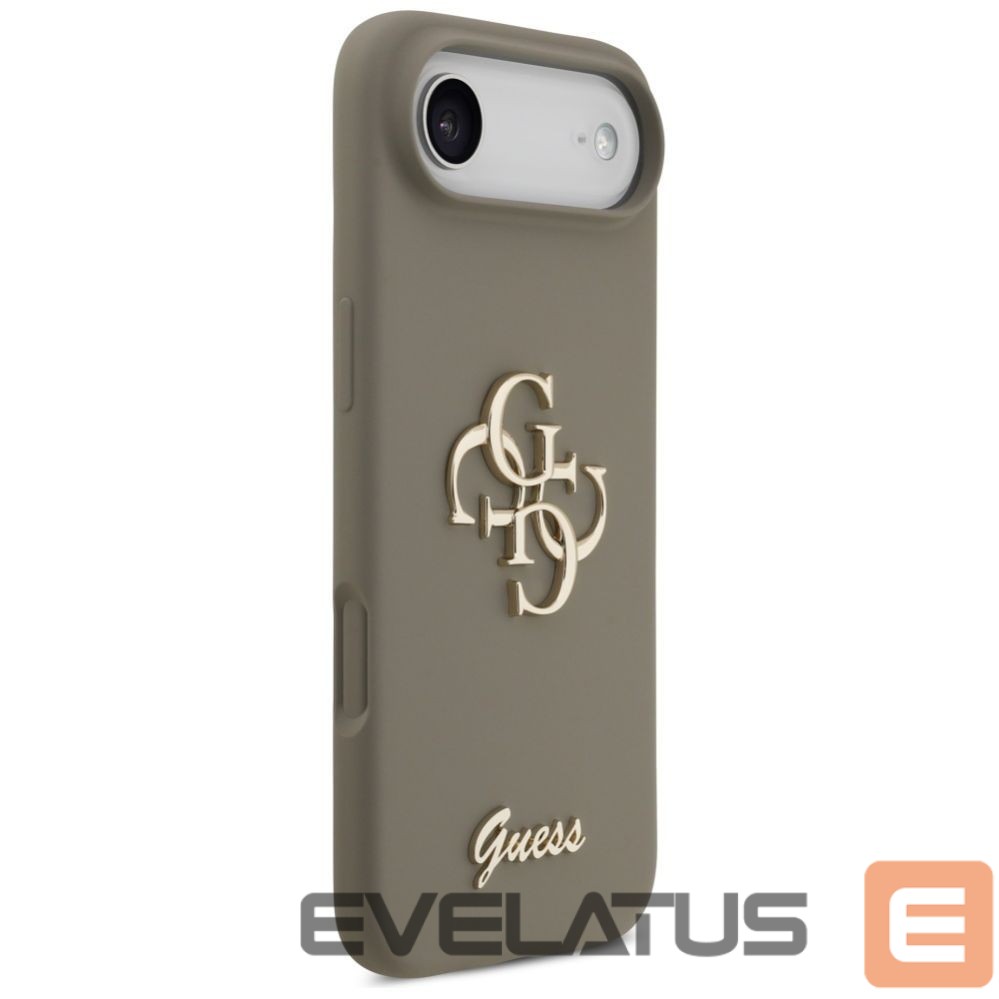 Kitos prekės Guess Guess Silicone Big 4G Script Case for iPhone Air - Brown