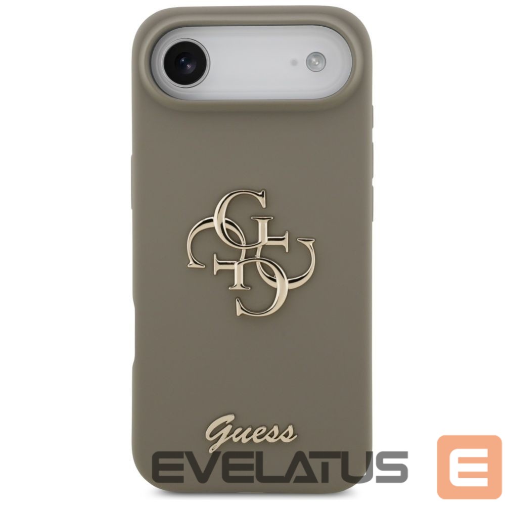 Kitos prekės Guess Guess Silicone Big 4G Script Case for iPhone Air - Brown