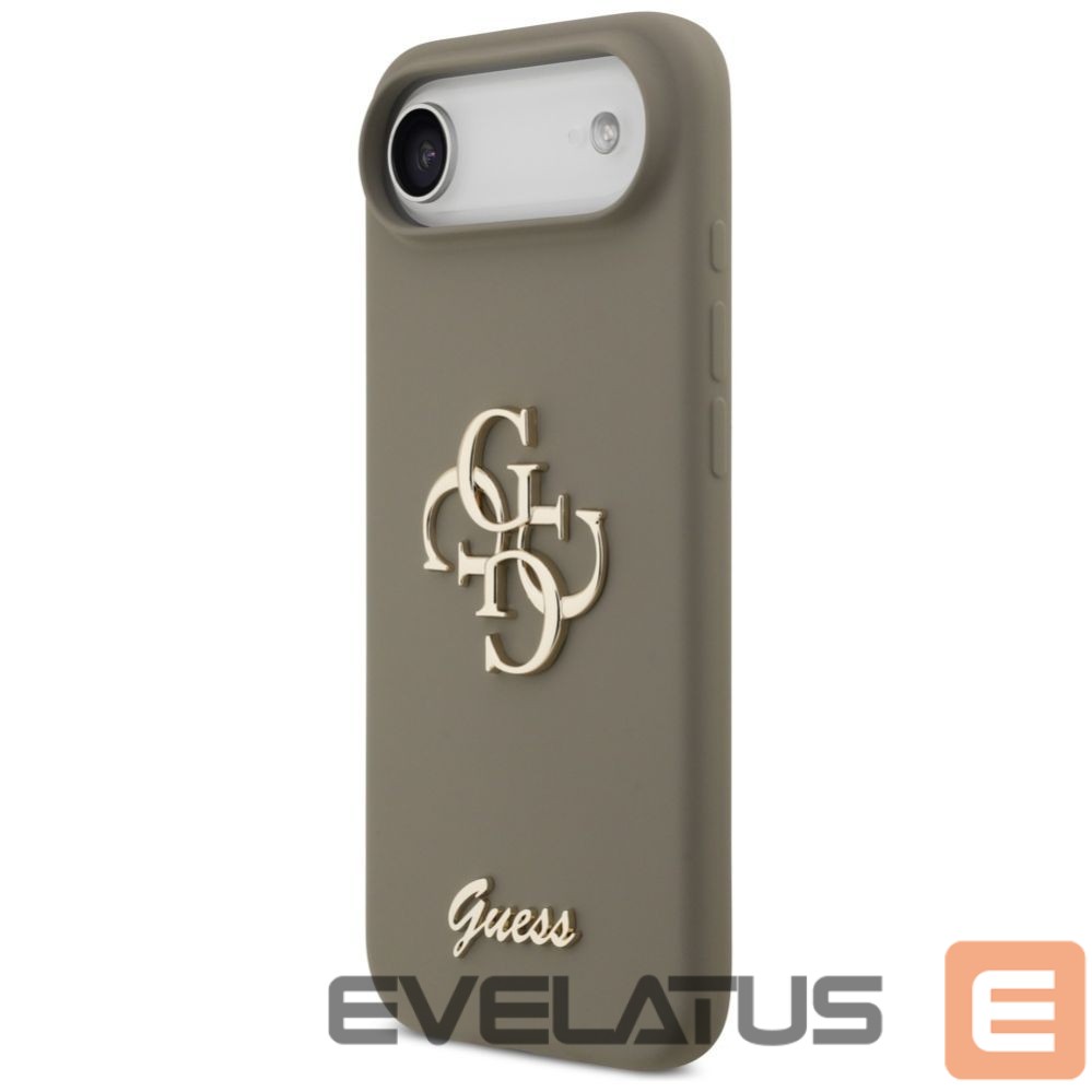 Kitos prekės Guess Guess Silicone Big 4G Script Case for iPhone Air - Brown
