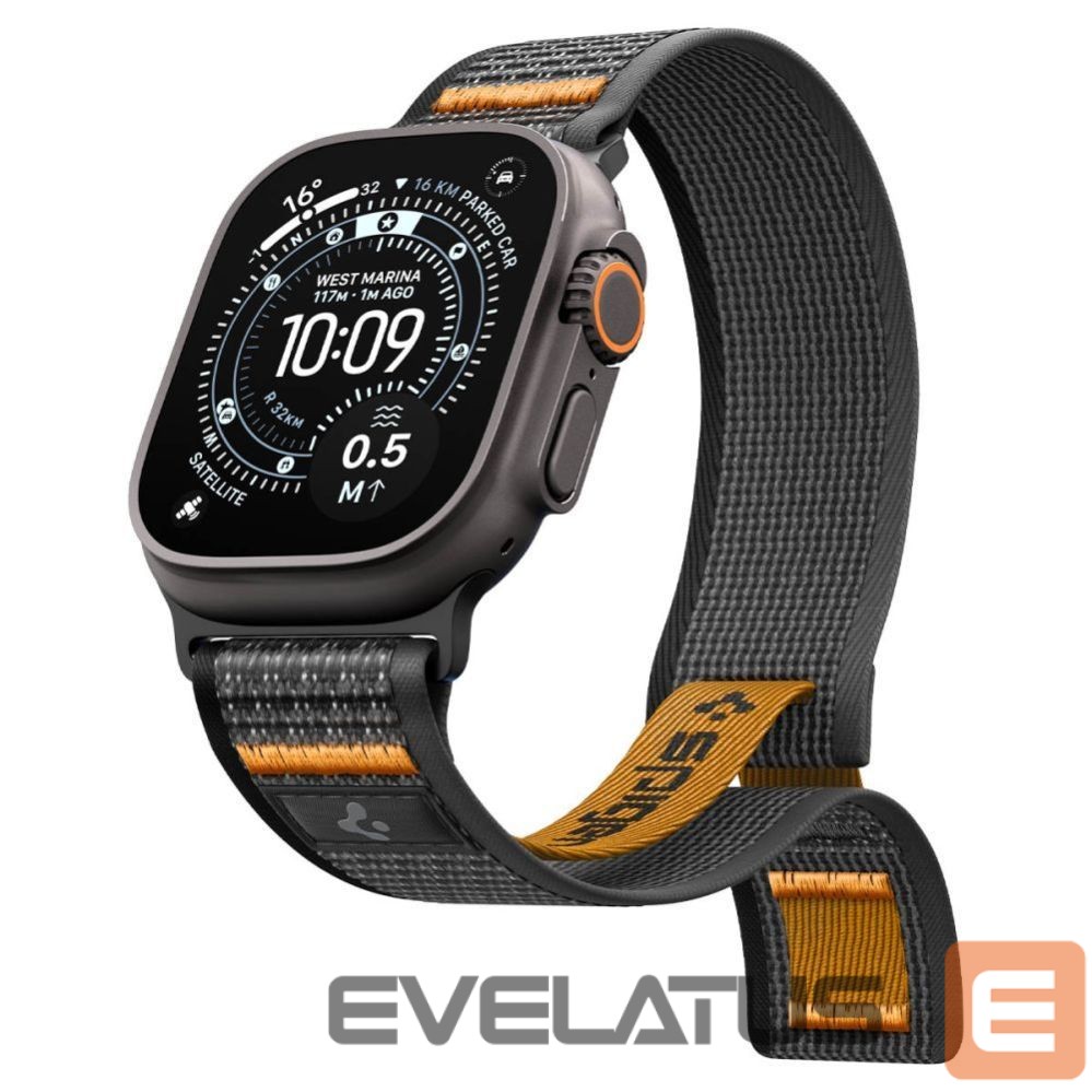 Kitos prekės Spigen Spigen Athlex Air 2 Strap for Apple Watch (44 / 45 / 46 / 49 mm) - Black and Orange