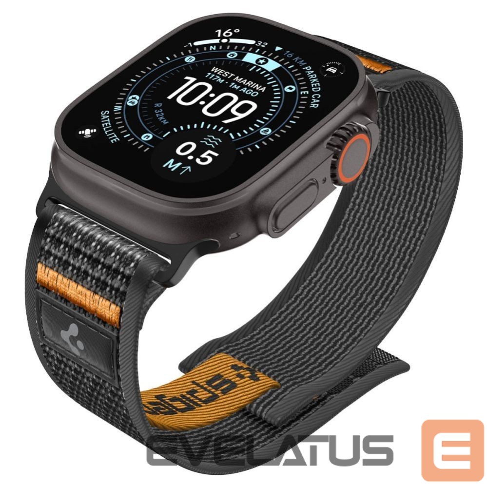 Kitos prekės Spigen Spigen Athlex Air 2 Strap for Apple Watch (44 / 45 / 46 / 49 mm) - Black and Orange