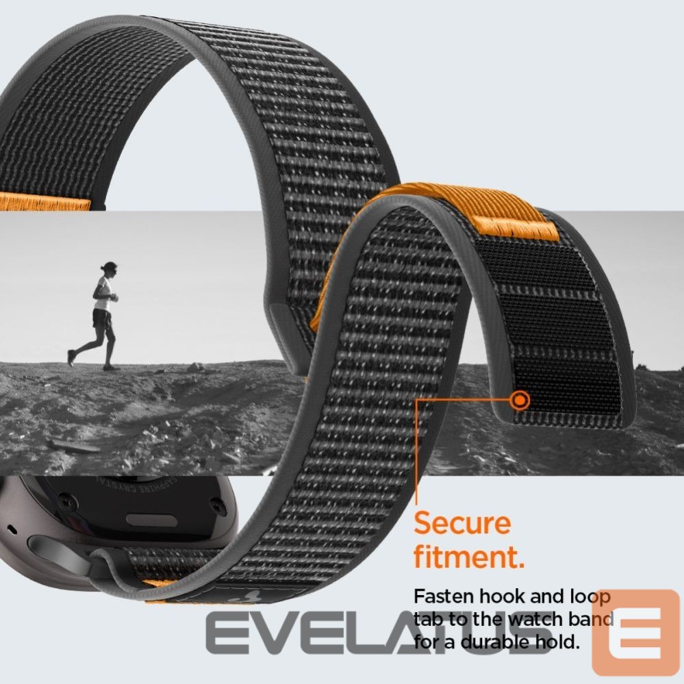 Kitos prekės Spigen Spigen Athlex Air 2 Strap for Apple Watch (44 / 45 / 46 / 49 mm) - Black and Orange