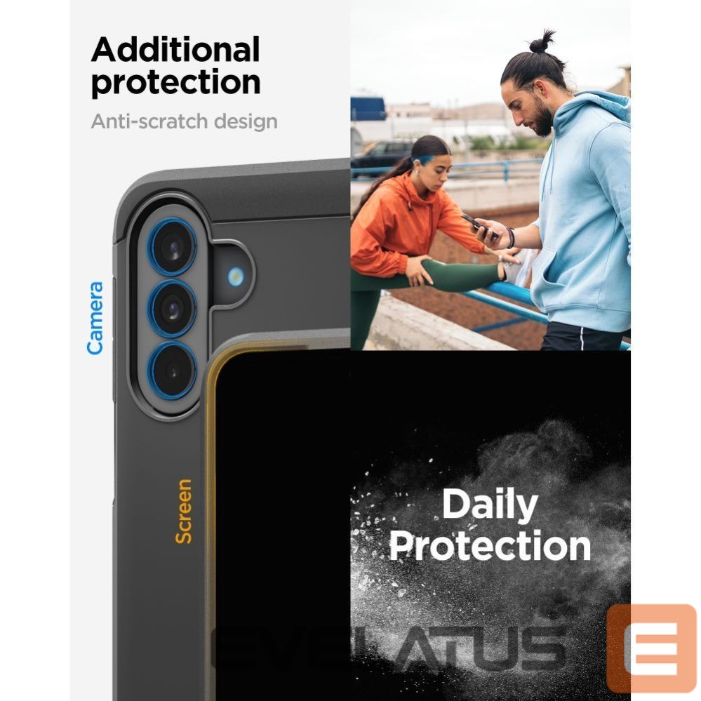 Kitos prekės Spigen Spigen Rugged Armor Case for Samsung Galaxy A37 5G - Black