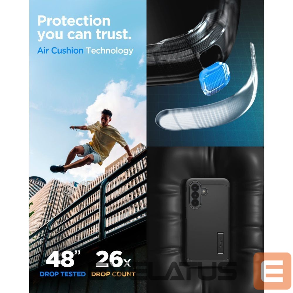 Kitos prekės Spigen Spigen Tough Armor Case for Samsung Galaxy A57 5G - Black