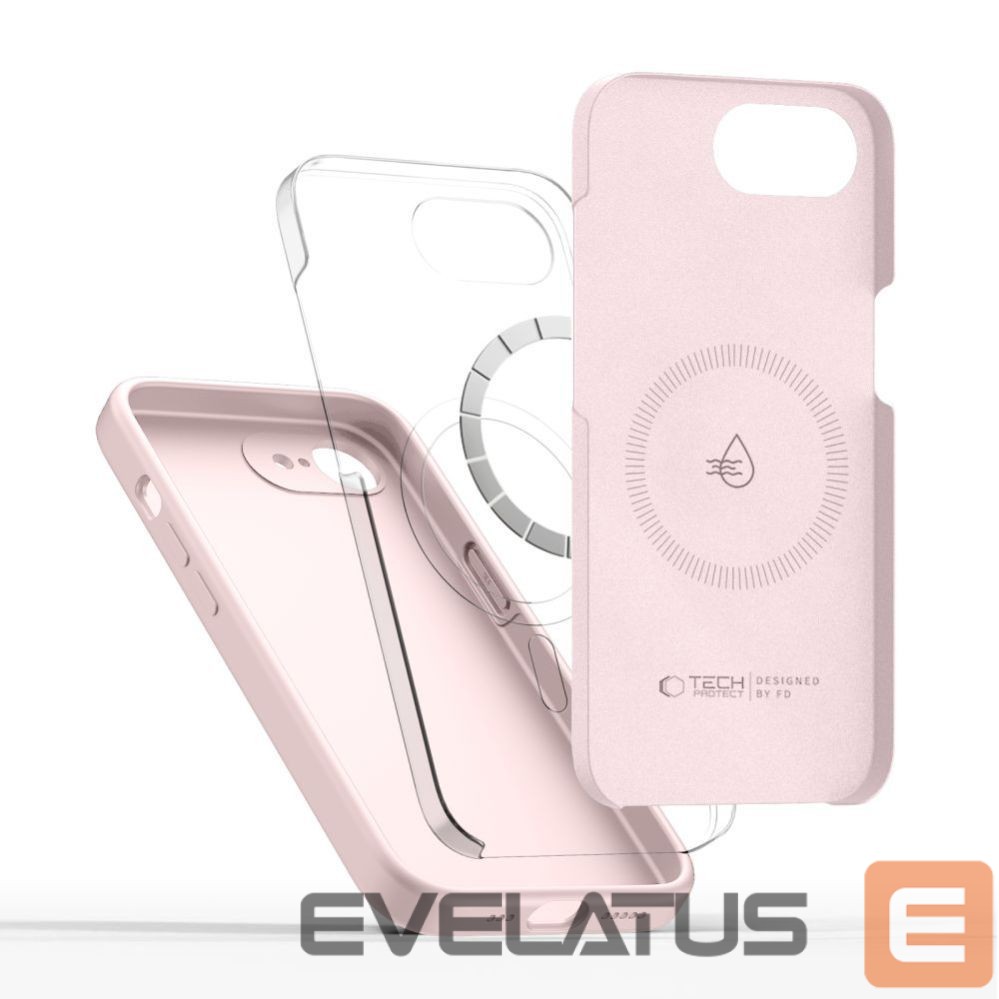 Kitos prekės Tech-Protect Tech-Protect Silicone MagSafe Case for iPhone 16e / 17e - Pink