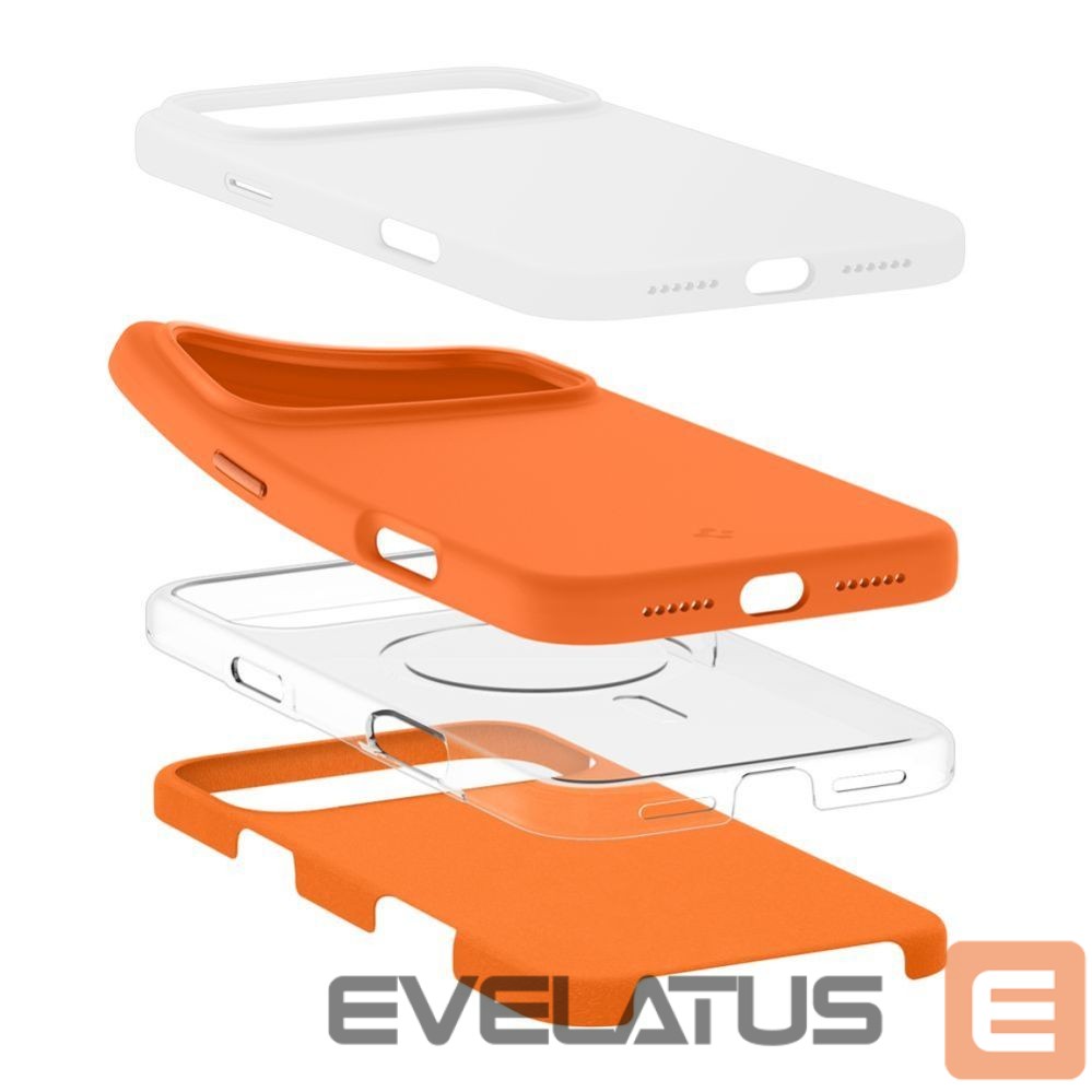 Kitos prekės Spigen Spigen Silicone Fit Mag Case for iPhone 17 Pro - Orange