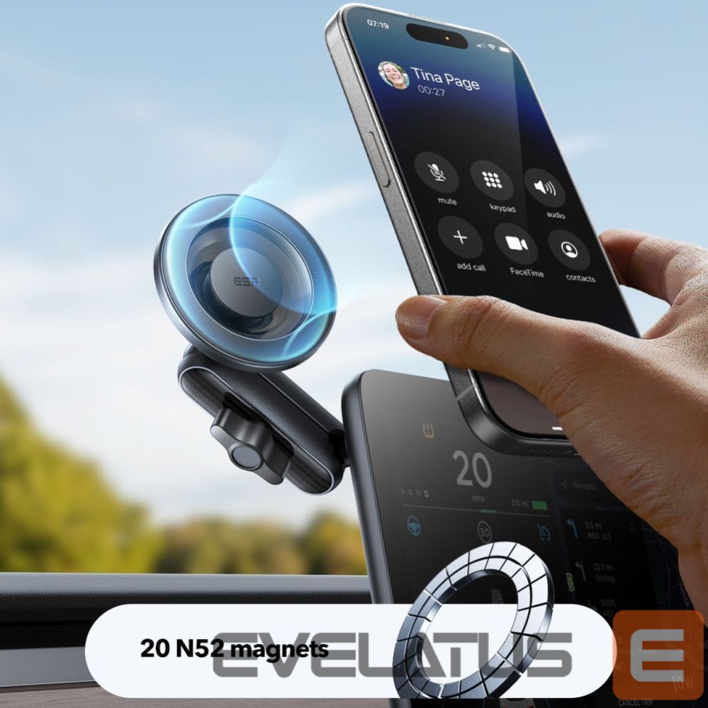 Kitos prekės ESR ESR OmniLock MagSafe Cockpit Car Mount - Black