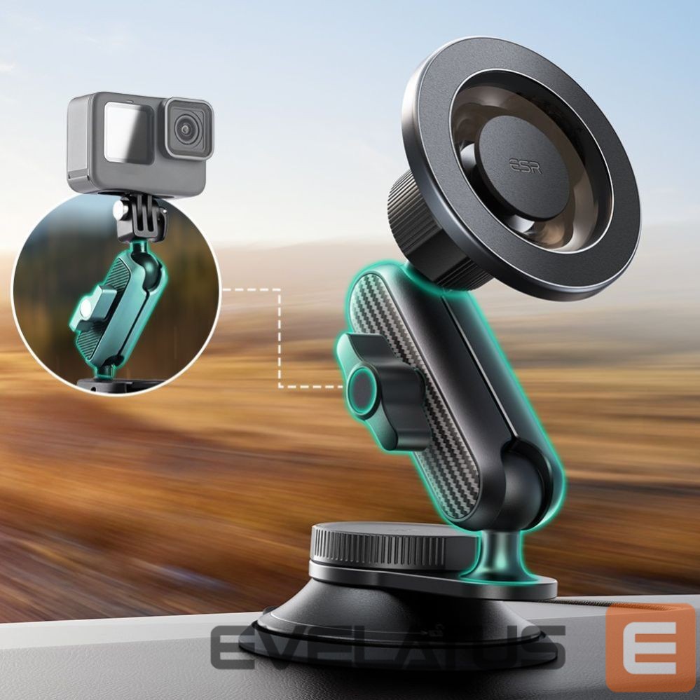 Kitos prekės ESR ESR OmniLock MagSafe Cockpit Car Mount - Black